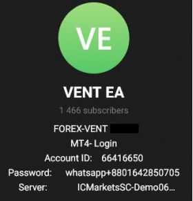 Forex Vent EA V7.09 (VOLD EA V7.09)